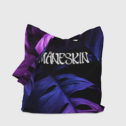 Сумка-шопер Maneskin Neon Monstera, цвет: 3D-принт