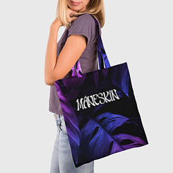 Сумка-шопер Maneskin Neon Monstera, цвет: 3D-принт — фото 2