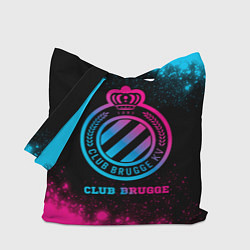 Сумка-шопер Club Brugge Neon Gradient, цвет: 3D-принт