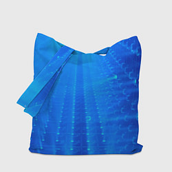 Сумка-шопер Неоновый фонари и лучи - Синий, цвет: 3D-принт