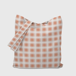 Сумка-шоппер Light beige plaid fashionable checkered pattern