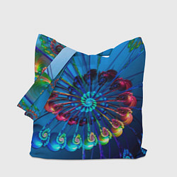 Сумка-шопер Фрактальная спираль, цвет: 3D-принт