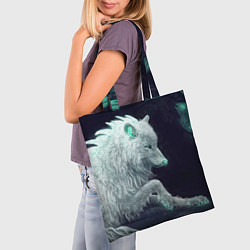 Сумка-шопер Магическая волчица, цвет: 3D-принт — фото 2