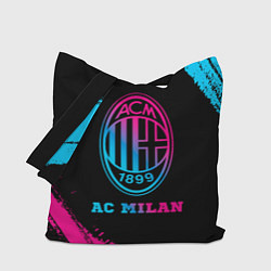 Сумка-шопер AC Milan - neon gradient, цвет: 3D-принт