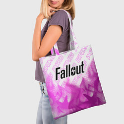 Сумка-шопер Fallout pro gaming: символ сверху, цвет: 3D-принт — фото 2