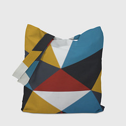 Сумка-шопер Абстрактный набор разноцветных геометрических фигу, цвет: 3D-принт