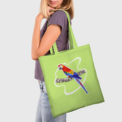 Сумка-шопер Яркий попугай Ара, цвет: 3D-принт — фото 2