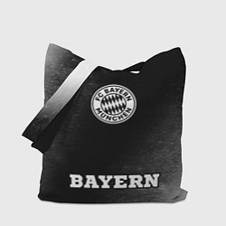 Сумка-шопер Bayern sport на темном фоне: символ, надпись, цвет: 3D-принт