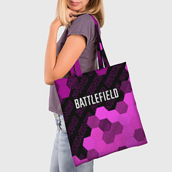 Сумка-шопер Battlefield pro gaming: символ сверху, цвет: 3D-принт — фото 2