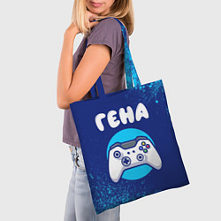 Сумка-шопер Гена геймер, цвет: 3D-принт — фото 2