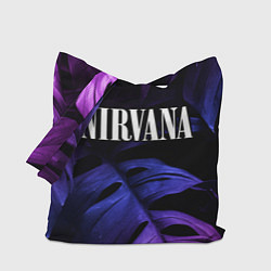 Сумка-шоппер Nirvana neon monstera