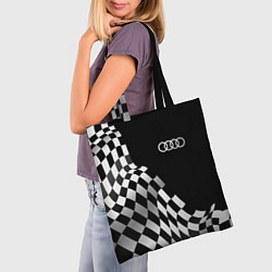 Сумка-шопер Audi racing flag, цвет: 3D-принт — фото 2