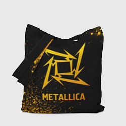 Сумка-шопер Metallica - gold gradient, цвет: 3D-принт