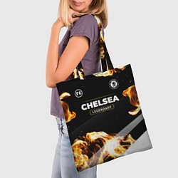 Сумка-шопер Chelsea legendary sport fire, цвет: 3D-принт — фото 2