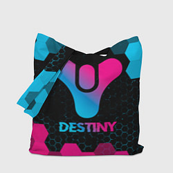 Сумка-шопер Destiny - neon gradient, цвет: 3D-принт