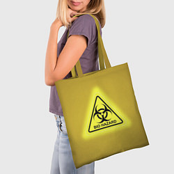 Сумка-шопер Biohazard - биологическая опасность, цвет: 3D-принт — фото 2