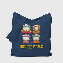 Сумка-шопер South park космонавты, цвет: 3D-принт
