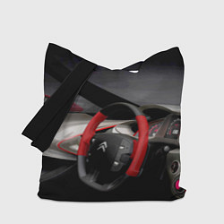 Сумка-шопер Ситроен - салон - Steering wheel, цвет: 3D-принт