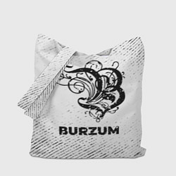 Сумка-шопер Burzum с потертостями на светлом фоне, цвет: 3D-принт