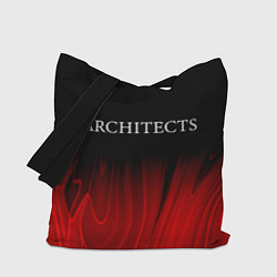 Сумка-шопер Architects red plasma, цвет: 3D-принт
