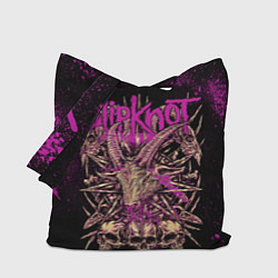 Сумка-шопер Slipknot pink, цвет: 3D-принт