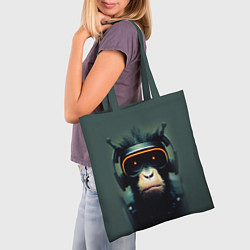Сумка-шопер Кибер-обезьяна, цвет: 3D-принт — фото 2