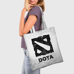 Сумка-шопер Dota с потертостями на светлом фоне, цвет: 3D-принт — фото 2