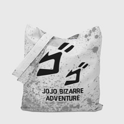 Сумка-шопер JoJo Bizarre Adventure glitch на светлом фоне, цвет: 3D-принт