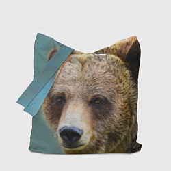 Сумка-шопер Русский бурый медведь, цвет: 3D-принт