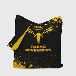 Сумка-шопер Tokyo Revengers - gold gradient, цвет: 3D-принт