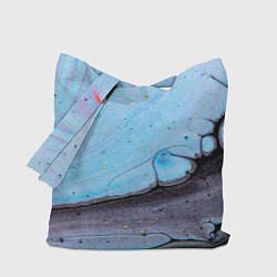 Сумка-шопер Синий и тёмный песок и краски, цвет: 3D-принт