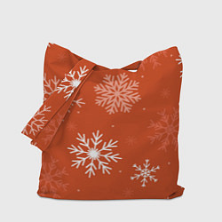 Сумка-шопер Orange snow, цвет: 3D-принт