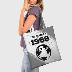 Сумка-шопер На Земле с 1968: краска на светлом, цвет: 3D-принт — фото 2