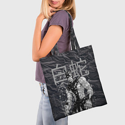 Сумка-шопер Whitesnake - stand of Enrico Pucci - Jojo, цвет: 3D-принт — фото 2