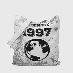 Сумка-шопер На Земле с 1997: краска на светлом, цвет: 3D-принт