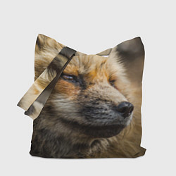 Сумка-шопер Мудрый лис, цвет: 3D-принт