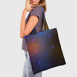 Сумка-шопер Космические треугольники, цвет: 3D-принт — фото 2