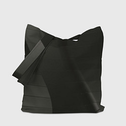 Сумка-шопер Чёрные геометрические металлические листы, цвет: 3D-принт