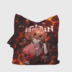 Сумка-шопер Тома на фоне раскаленной лавы, цвет: 3D-принт