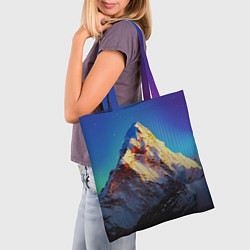 Сумка-шопер Космический эверест, цвет: 3D-принт — фото 2