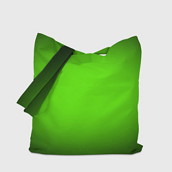 Сумка-шопер Кислотный зеленый с градиентом, цвет: 3D-принт