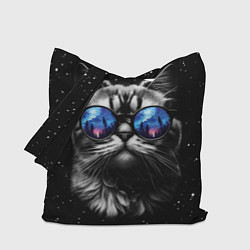 Сумка-шопер Кот видит млечный путь, цвет: 3D-принт