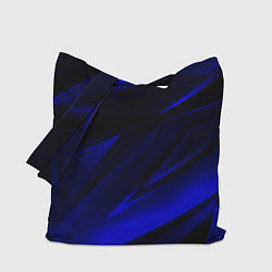 Сумка-шопер Geometry blue stripes, цвет: 3D-принт