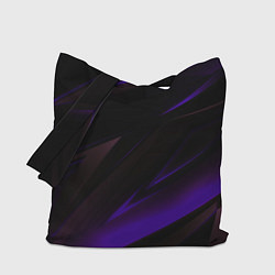 Сумка-шопер Blue stripes geometry, цвет: 3D-принт