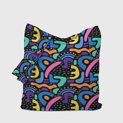 Сумка-шоппер Multicolored texture pattern
