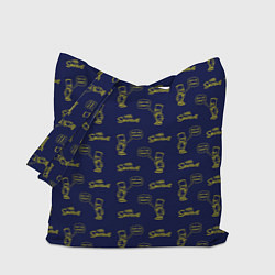 Сумка-шопер Bart pattern Eat my shorts, цвет: 3D-принт