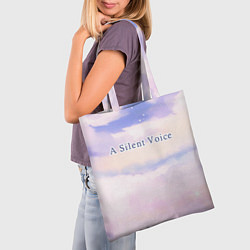 Сумка-шопер A Silent Voice sky clouds, цвет: 3D-принт — фото 2