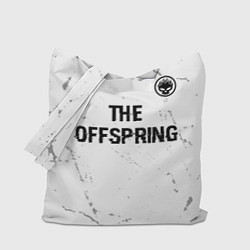 Сумка-шопер The Offspring glitch на светлом фоне: символ сверх, цвет: 3D-принт