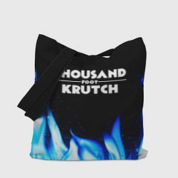 Сумка-шопер Thousand Foot Krutch blue fire, цвет: 3D-принт