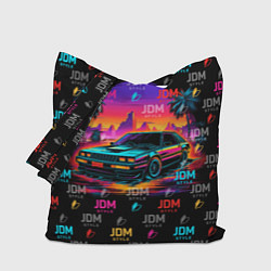 Сумка-шопер JDM neon style, цвет: 3D-принт